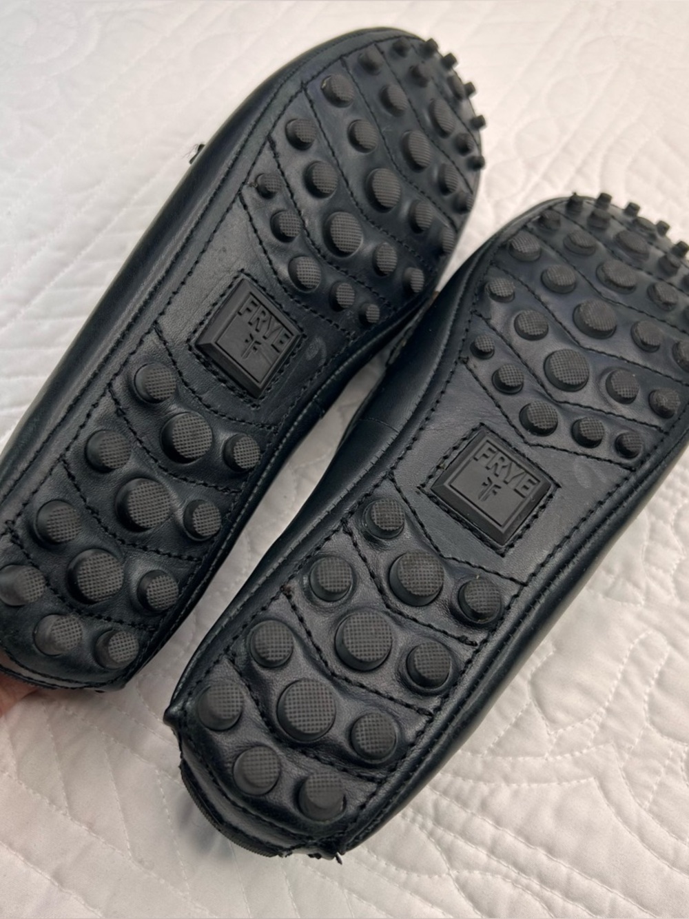 FRYE •8.5• Rebecca Black Leather Penny Loafer - Picture 6 of 8